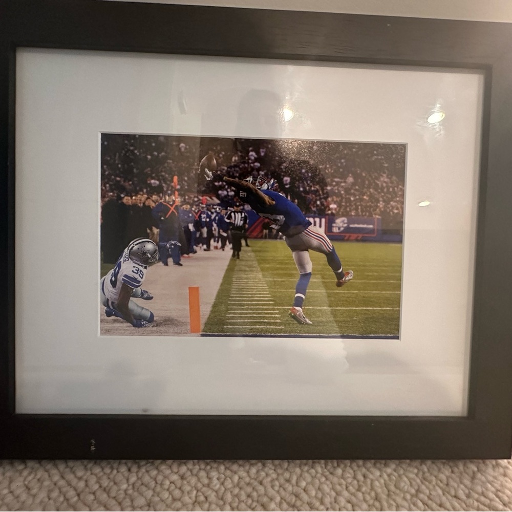 Odell Beckham Junior Iconjc “The Catch” Framed Photo. Numbered piece.